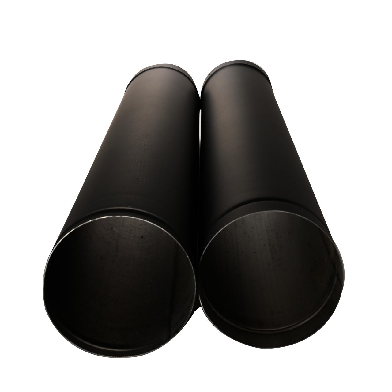 6" HeatFab 38" to 70" Adjustable Black Stovepipe - 2606B