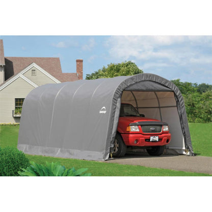 12' x 20' Gray Round Top Garage-in-a-Box