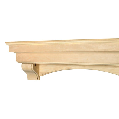 60" Auburn Unfinished Fireplace Shelf by Pearl Mantels