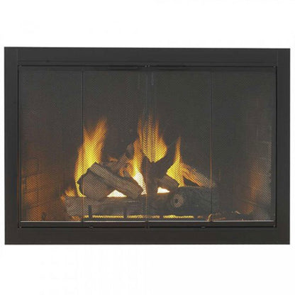 Hi Temp Velvet Black Fireview Stock Masonry Fireplace Door