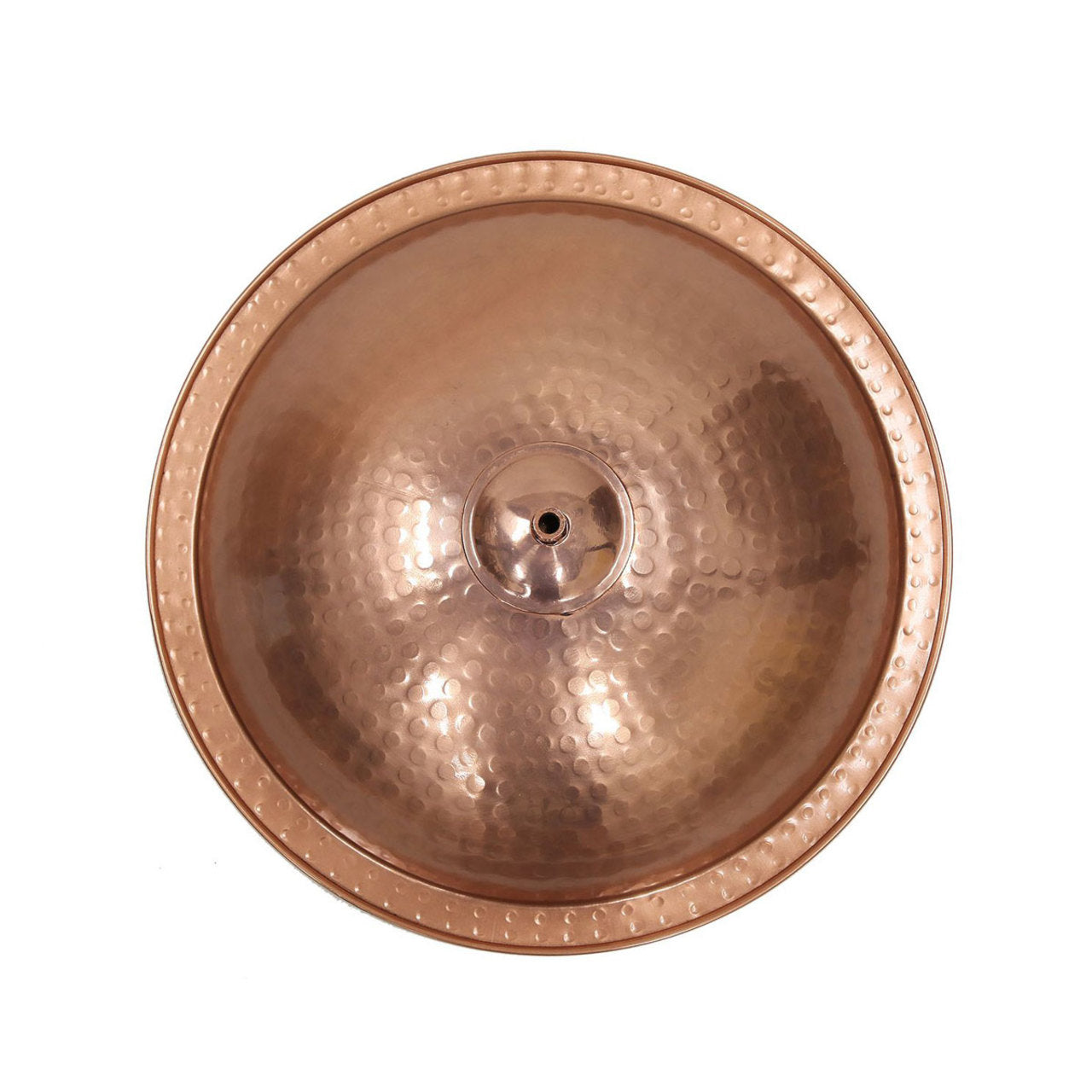 13" Hammered Copper Birdbath with Wall Mount Bracket