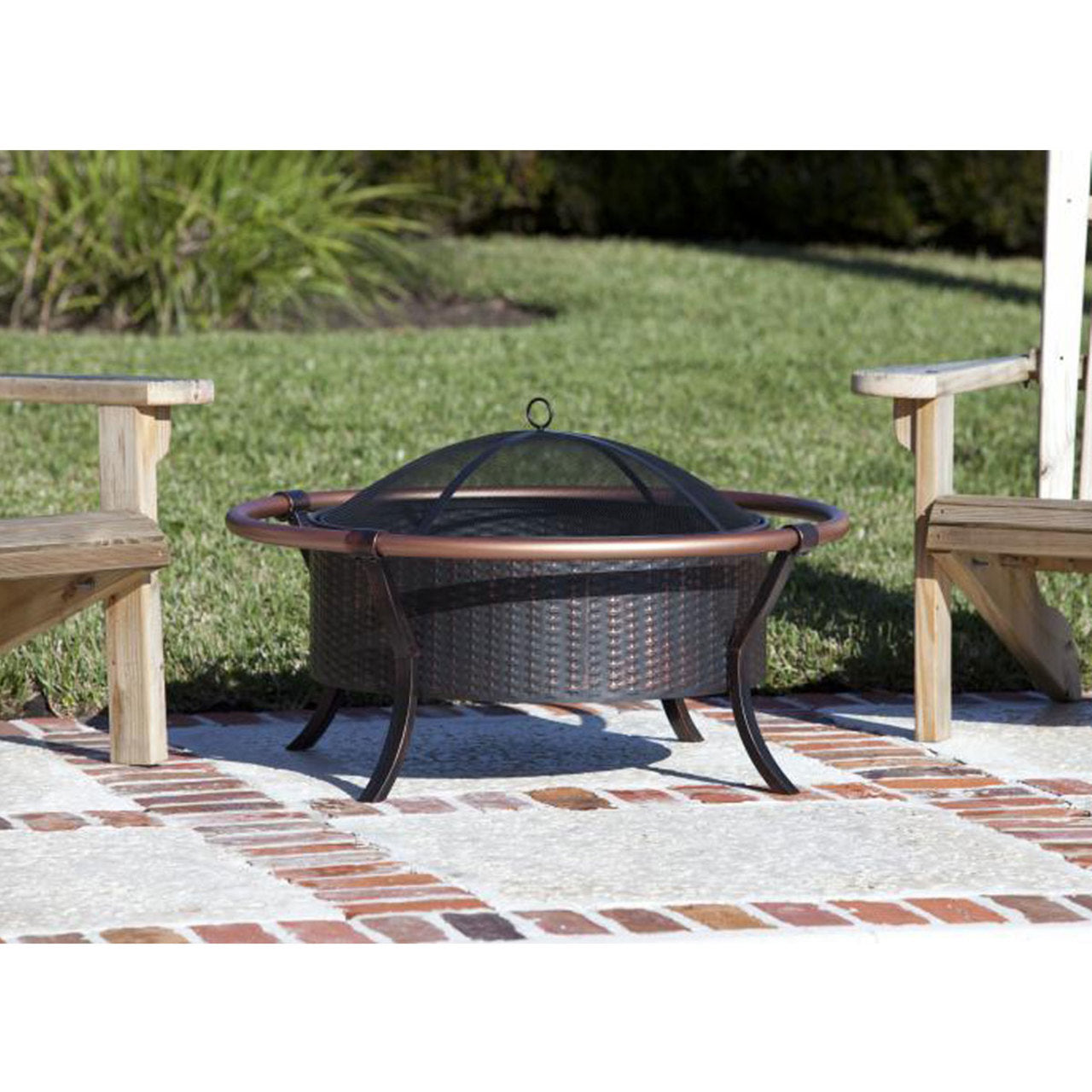 27.5" Copper Rail Fire Pit
