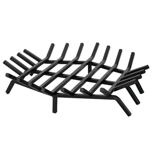 24" Hex Shape Fireplace Grate