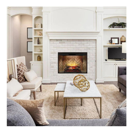 Dimplex Revillusion 42" Herringbone Brick Built-in Electric Firebox - 500002410