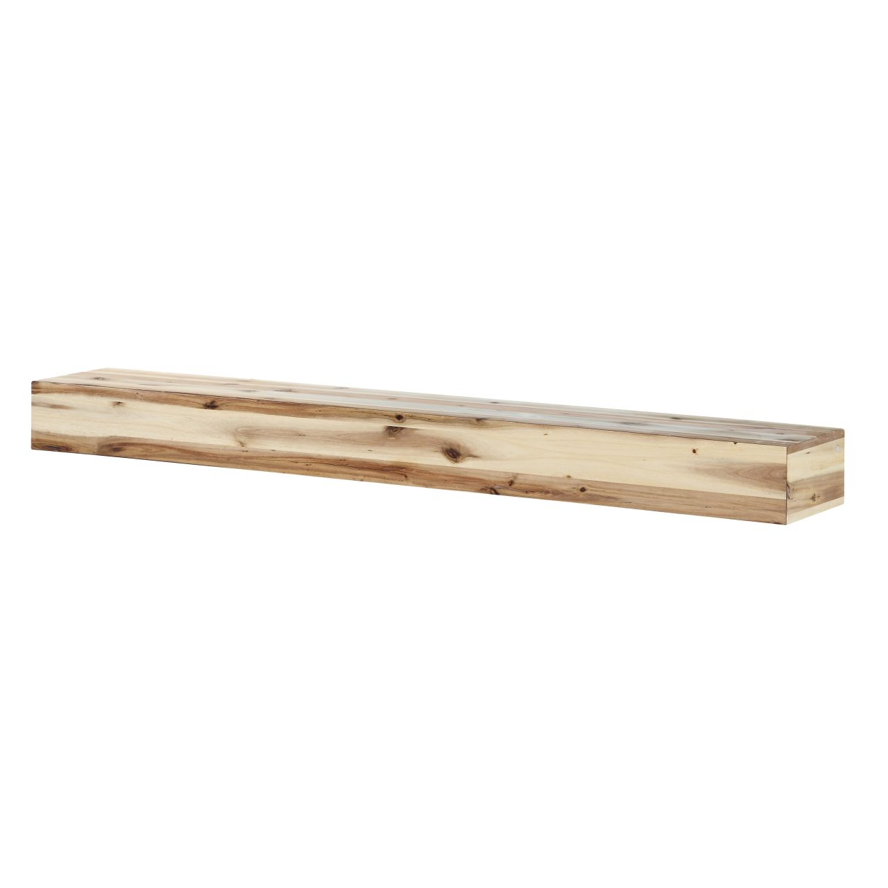 48" Acacia Fireplace Shelf by Pearl Mantels - Natural Finish