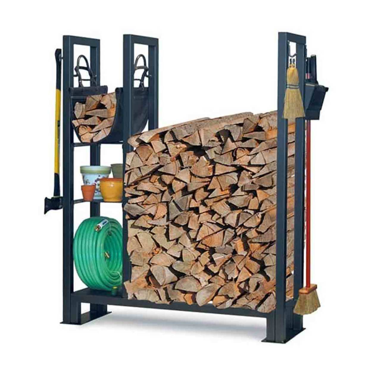 Pilgrim Vintage Iron Outdoor Firewood Ra