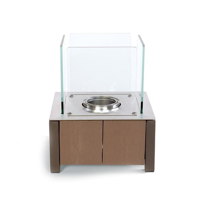 Nero Gel 11" Lantern with 6-pack Pure Fuel - Espresso