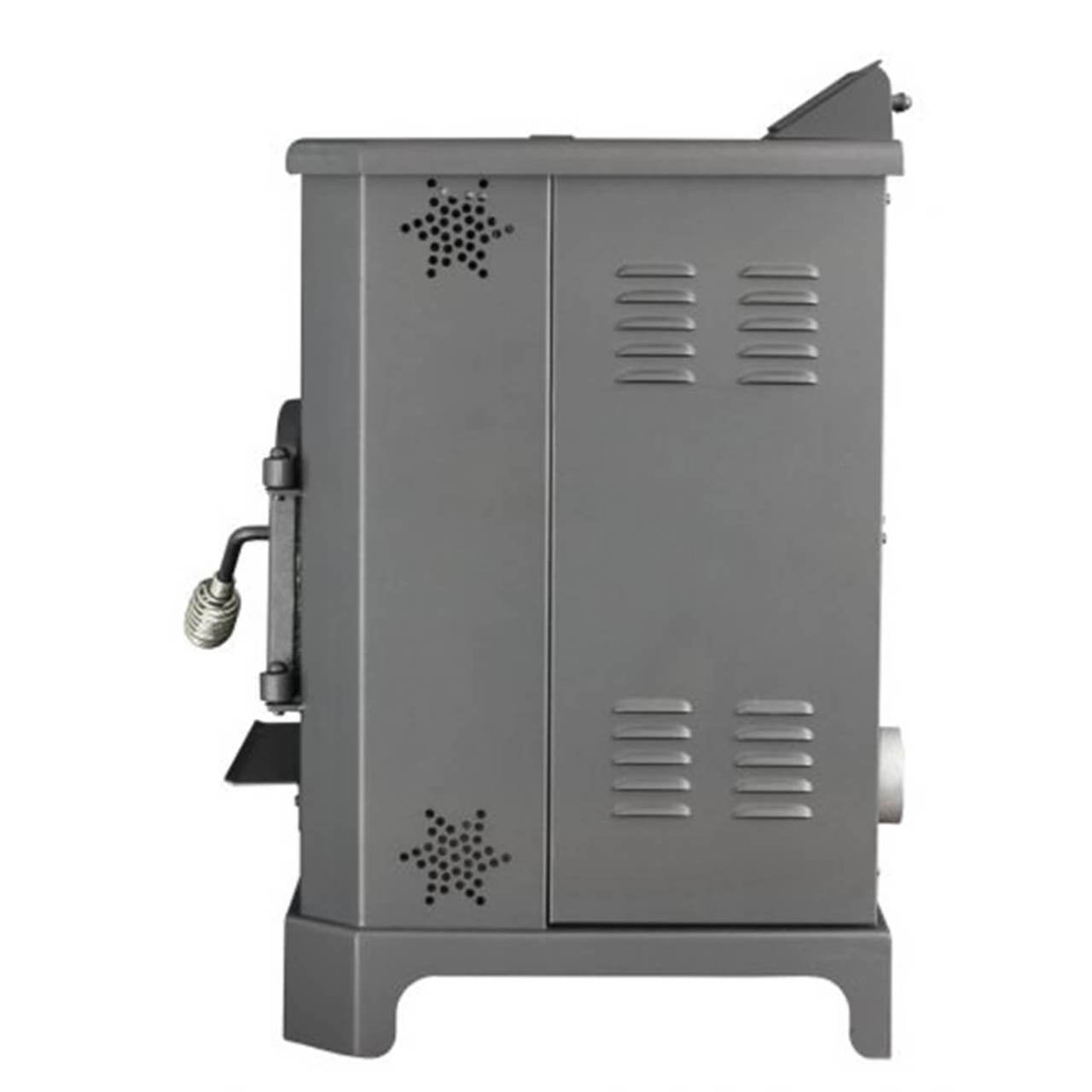 US Stove 2200 Sq.Ft. King Mini Pellet Stove with 20 lb Hopper and Remote