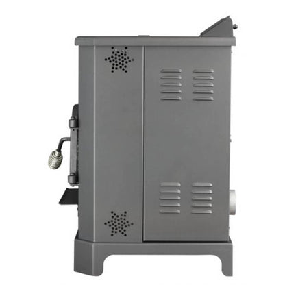 US Stove 2200 Sq.Ft. King Mini Pellet Stove with 20 lb Hopper and Remote
