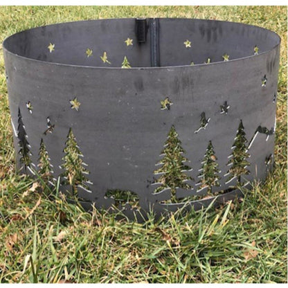 30" Wood Burning Firepit Rings - Multiple Design Options