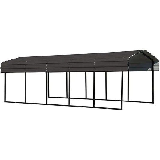 Arrow Carport 10 x 24 x 7 Ft. - Charcoal