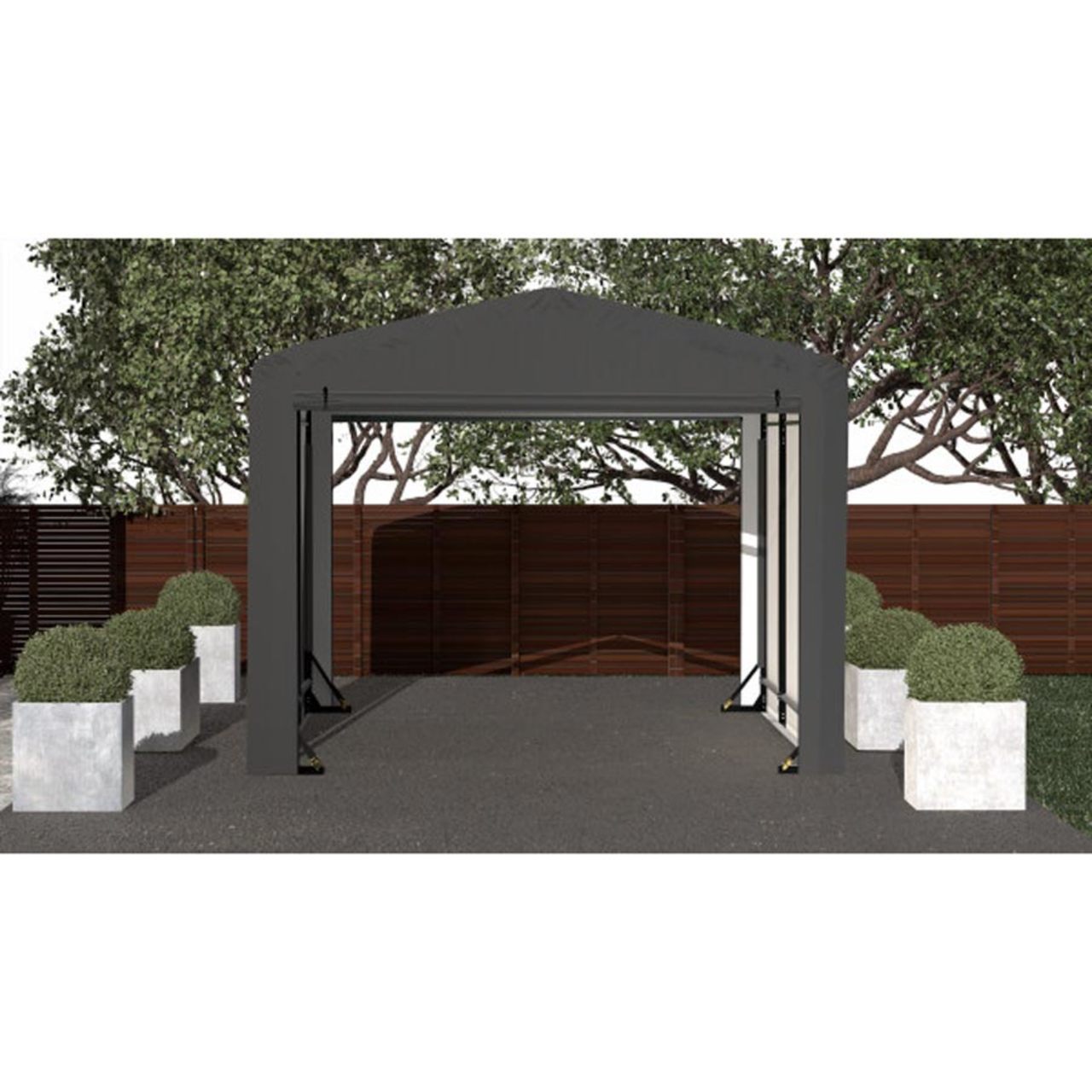 ShelterTube 10' x 14' x 8' Wind & Snow-Load Rated Garage - Gray