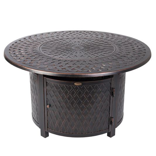 Fire Sense Verona Aluminum Round LP Fire Pit - 62695