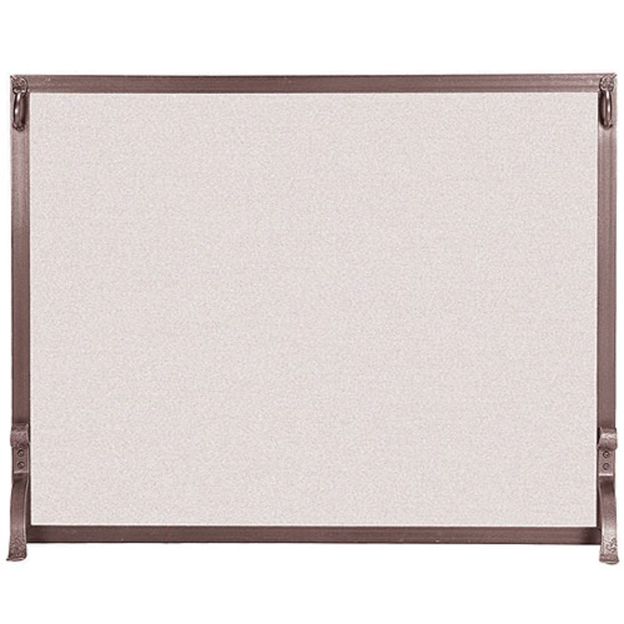 Pilgrim Forged Iron Fireplace Screen - Burnished Bronze 39" x 31"