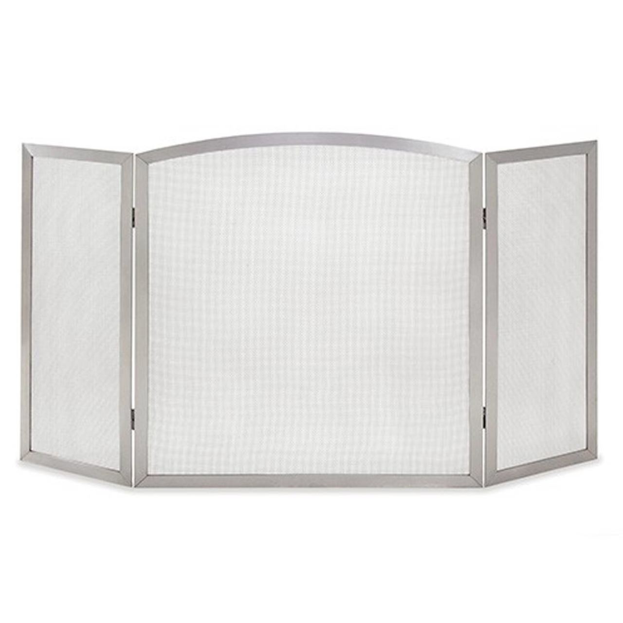 Pilgrim 54" x 30" Stainless Steel Newport Tri-Panel Fireplace Screen