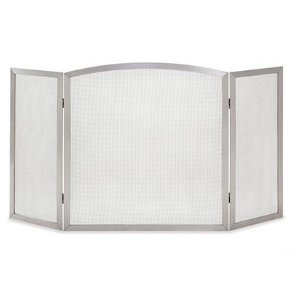 Pilgrim 54" x 30" Stainless Steel Newport Tri-Panel Fireplace Screen