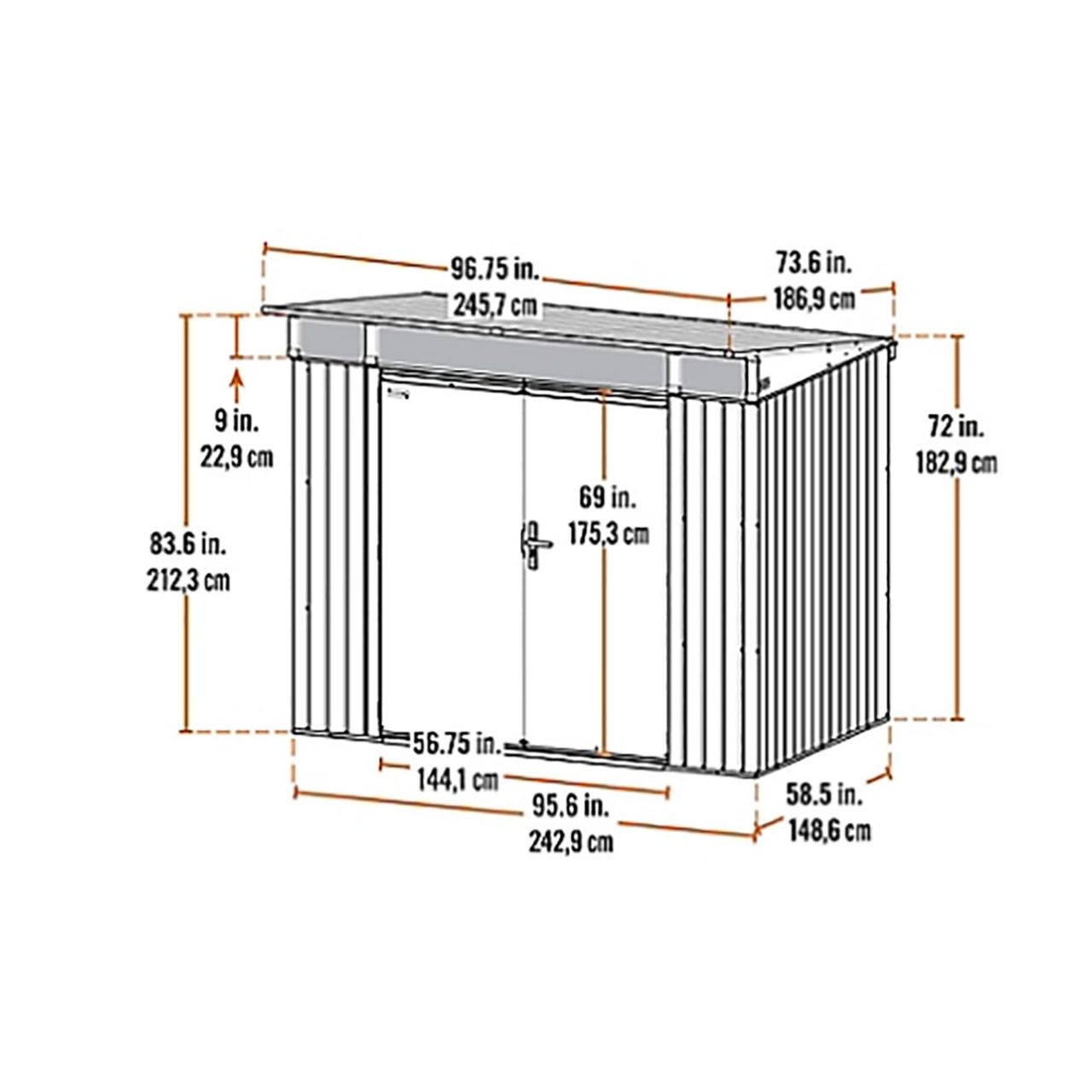 Denali 8' x 5' Shed