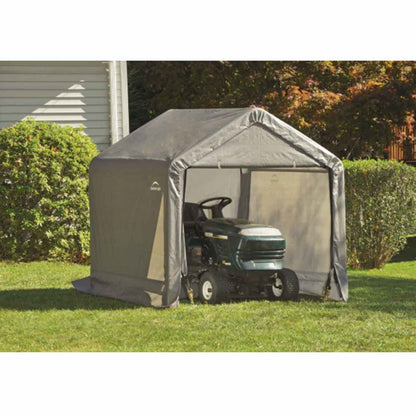 ShelterLogic 6' x 6' x 6' E-Series Gray Storage Shed - 70401