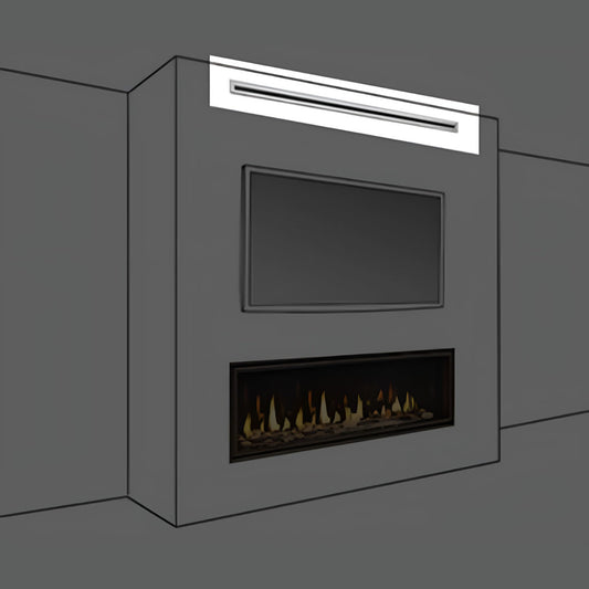 Majestic Ducted Vent Trim for Front Discharge using Ducted Passive Heat 60" - PHTRIM-MCE-60