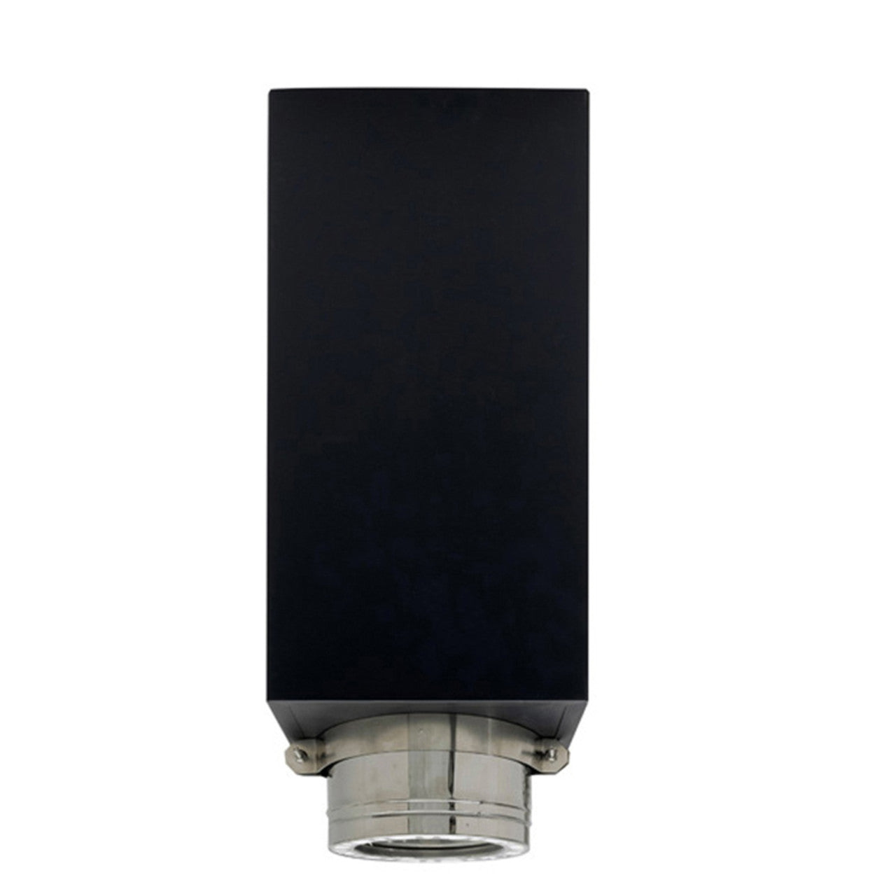 Ventis 6" x 11" Class-A Chimney Stainles Steel Black Clamp Square Ceiling Support - VA-CCS1106C