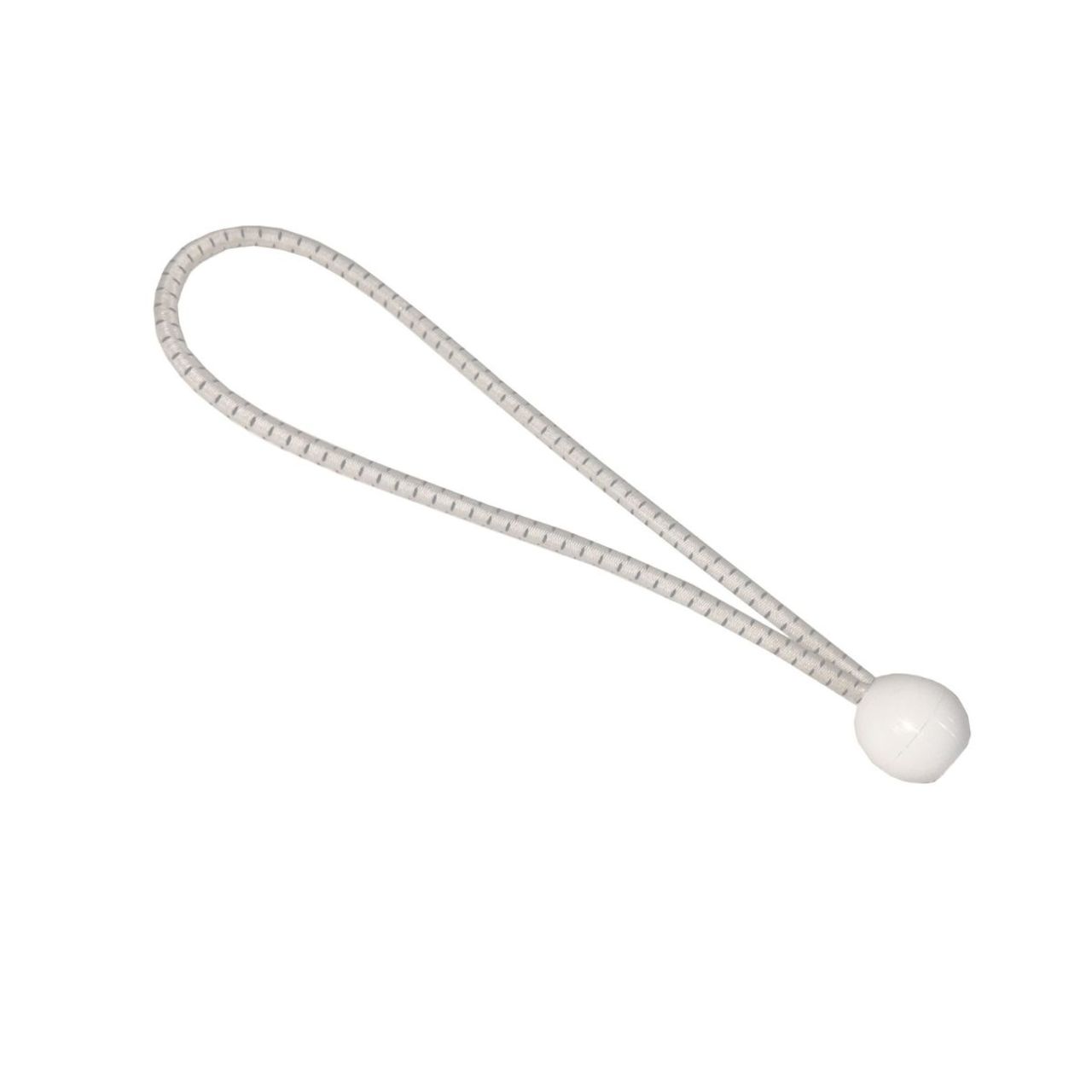 King Canopy 8" White Ball Bungee Straps - 25 Pack