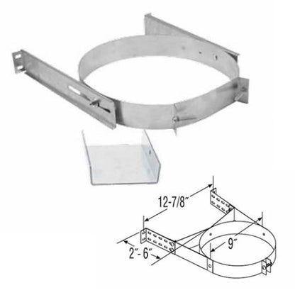 5" & 7" DuraTech Adjustable Galvanized Wall Strap - 5DT-AWS