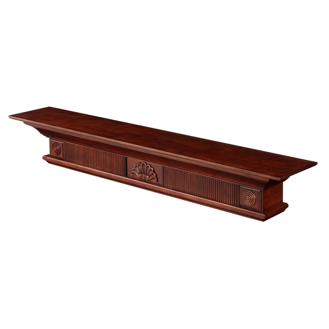 60" Devonshire Fireplace Shelf by Pearl Mantels - Cherry Distressed Finish