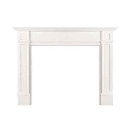 56" Marshall MDF Fireplace Mantel by Pearl Mantels - White Paint Finish