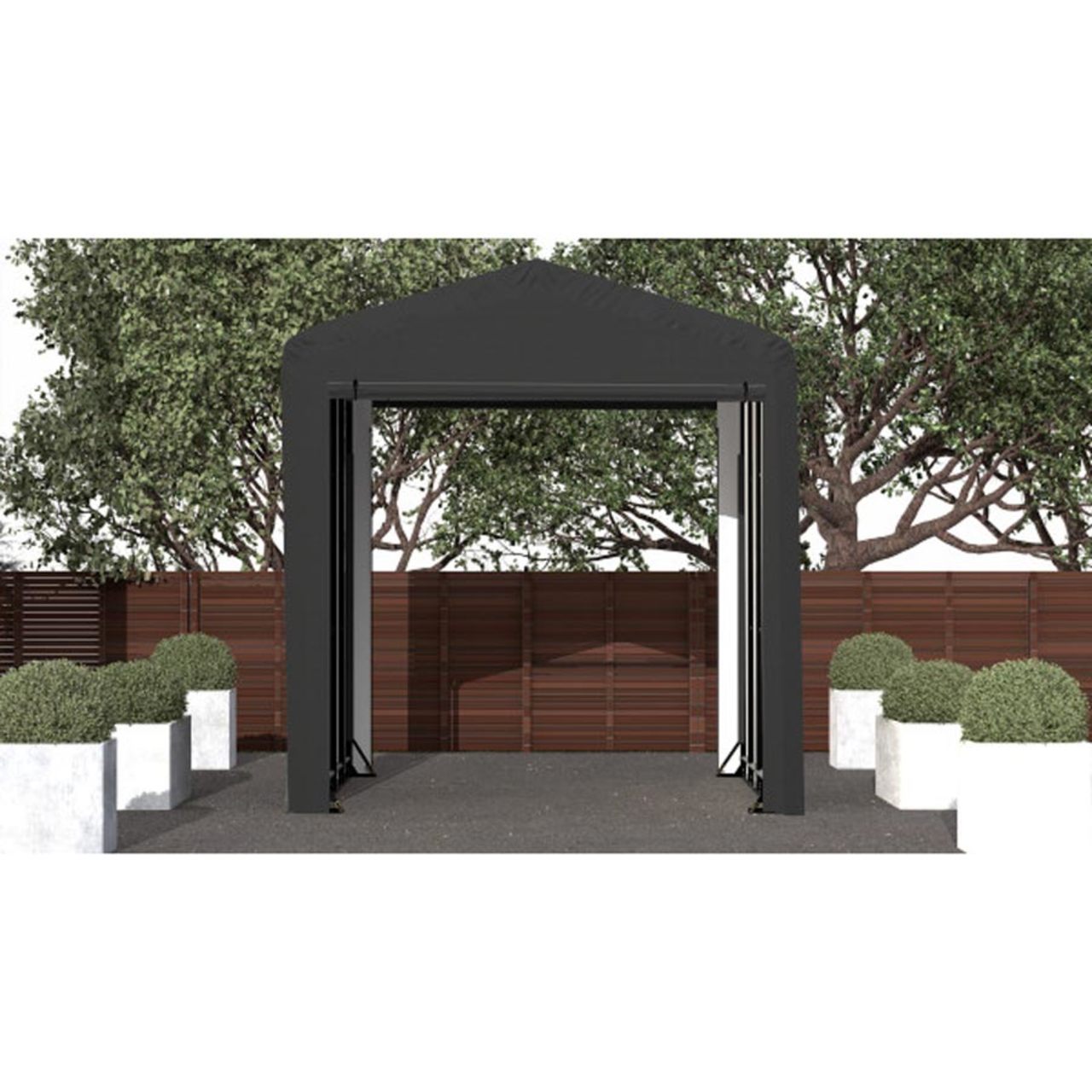 ShelterTube 14' x 18' x 16'  Wind & Snow-Load Rated Garage - Gray