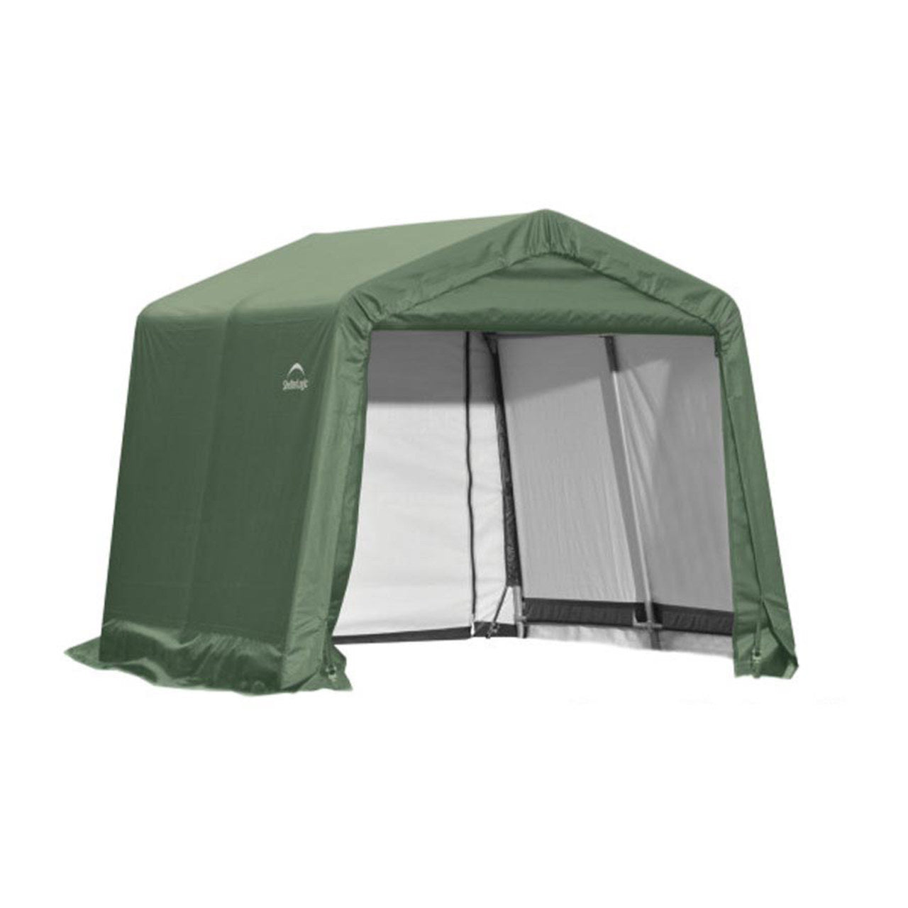 ShelterCoat 10' x  12' Garage With Peak Roof - Green