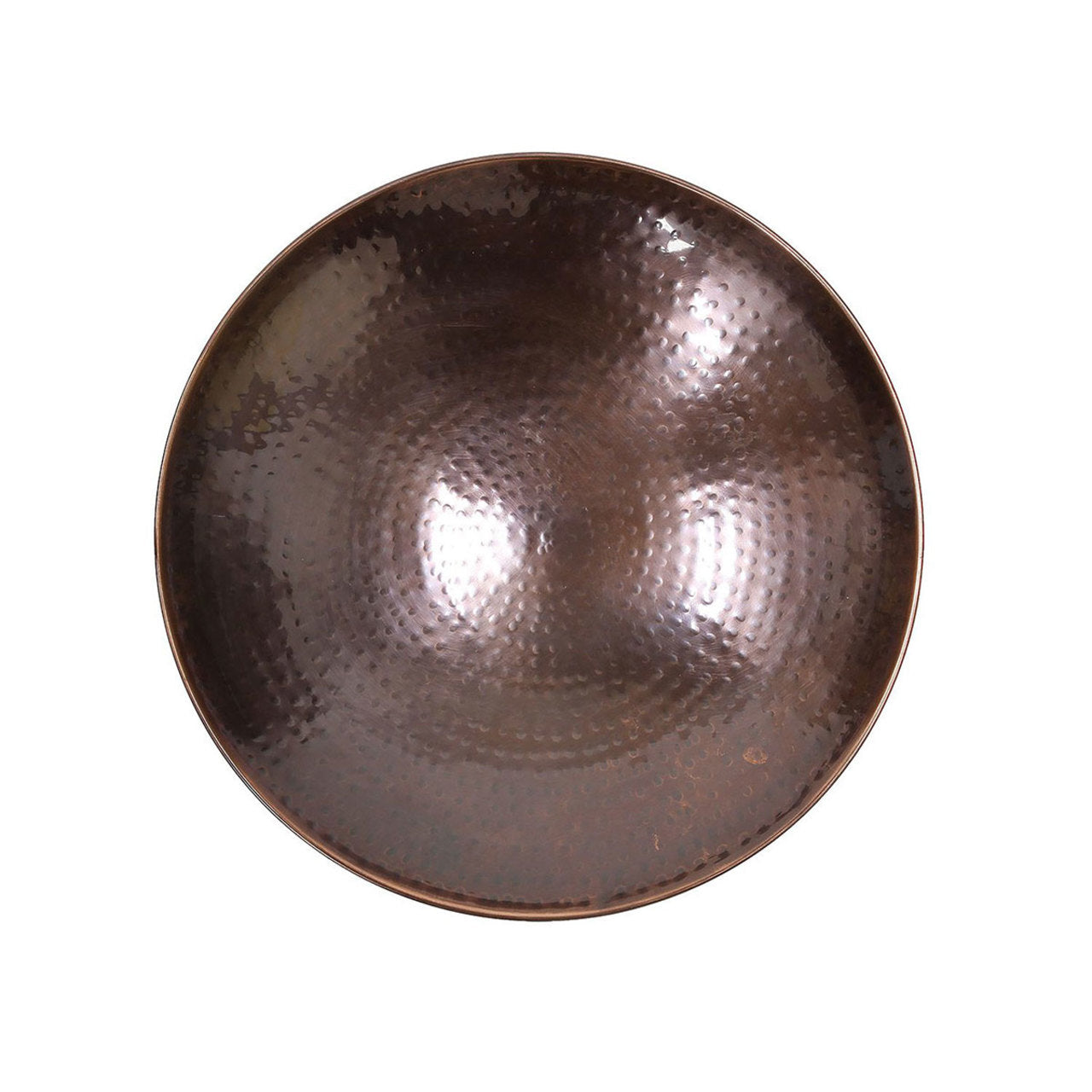 14" Burnt Copper Birdbath with Stake