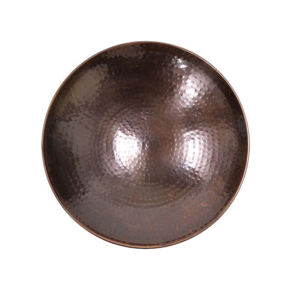 14" Burnt Copper Birdbath with Stake