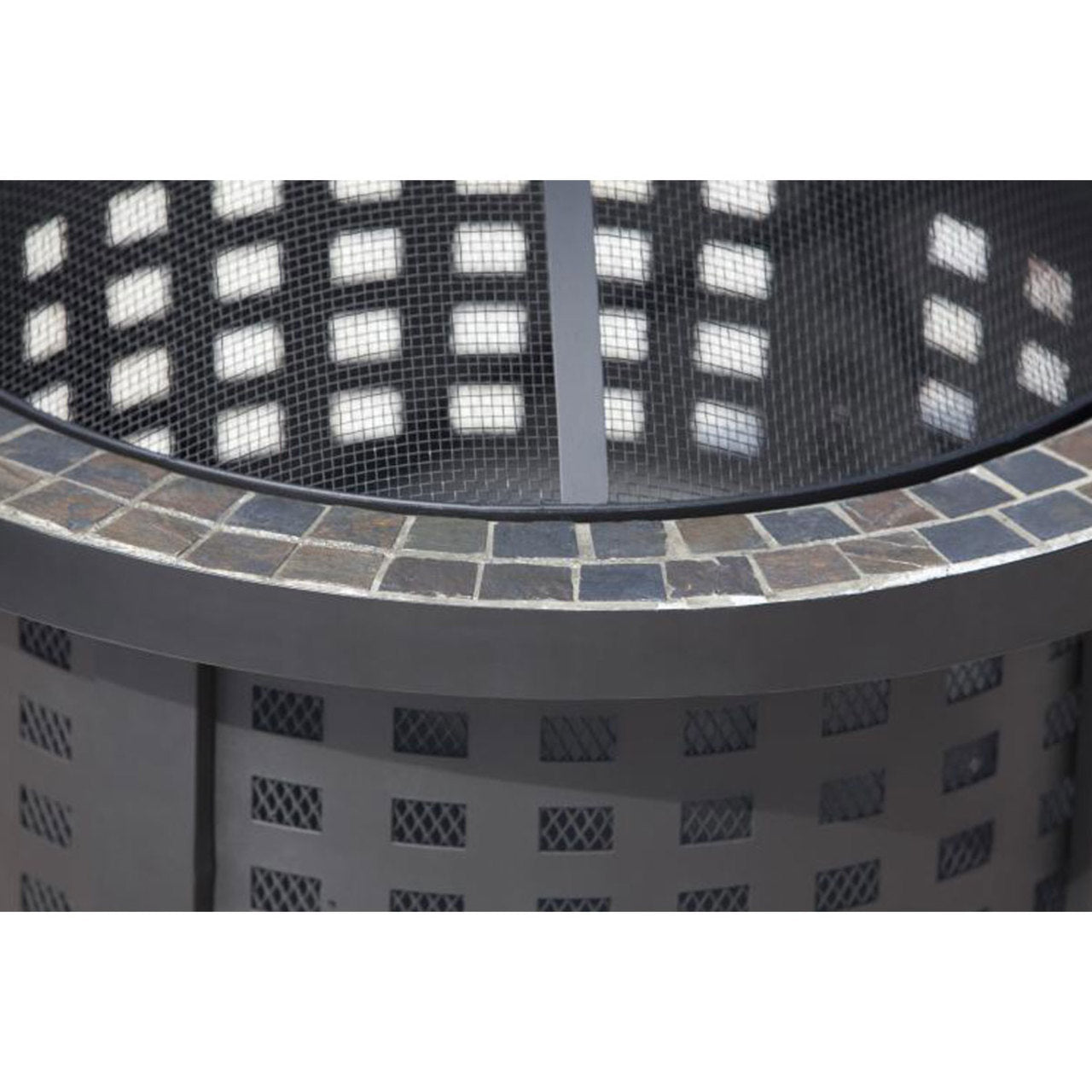 Alpina Round Slate Top Fire Pit