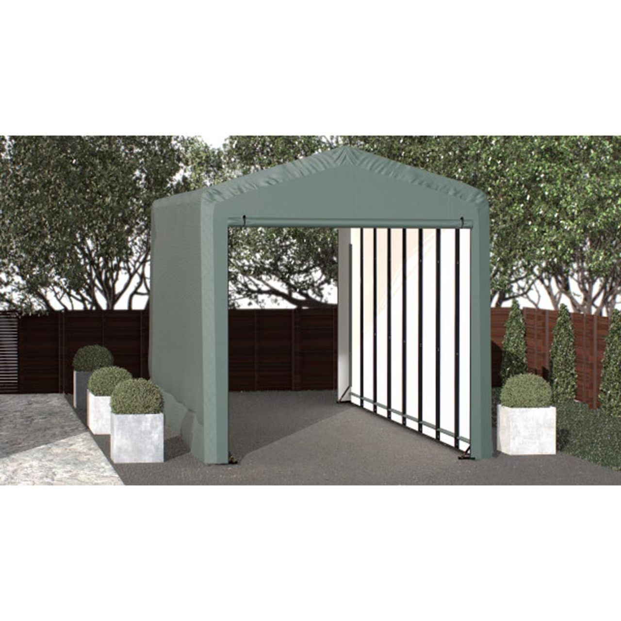 ShelterTube 14' x 36' x 16' Wind & Snow-Load Rated Garage - Green