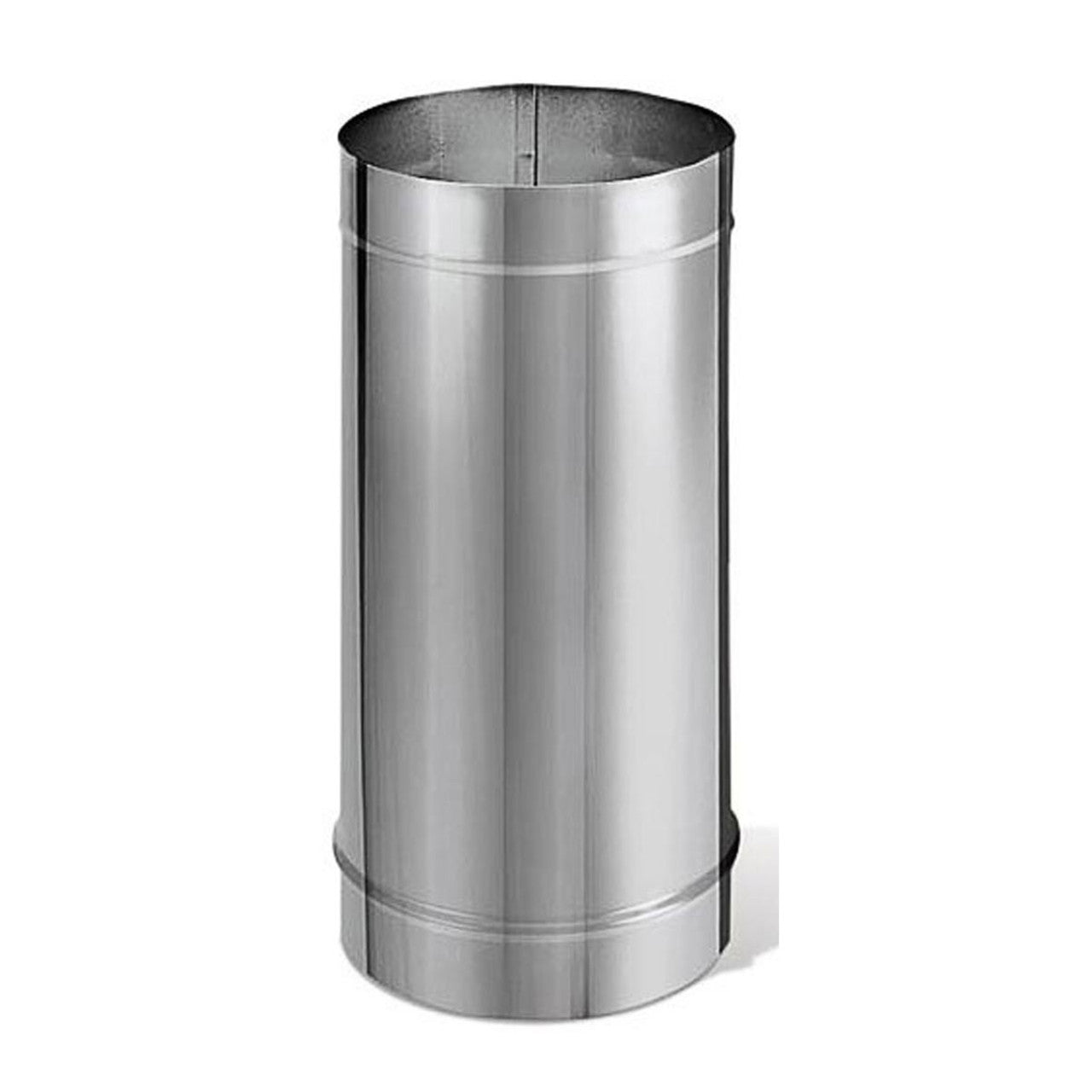 8" x 24" DuraBlack Stainless Steel Single-Wall Pipe - 8DBK-24SS