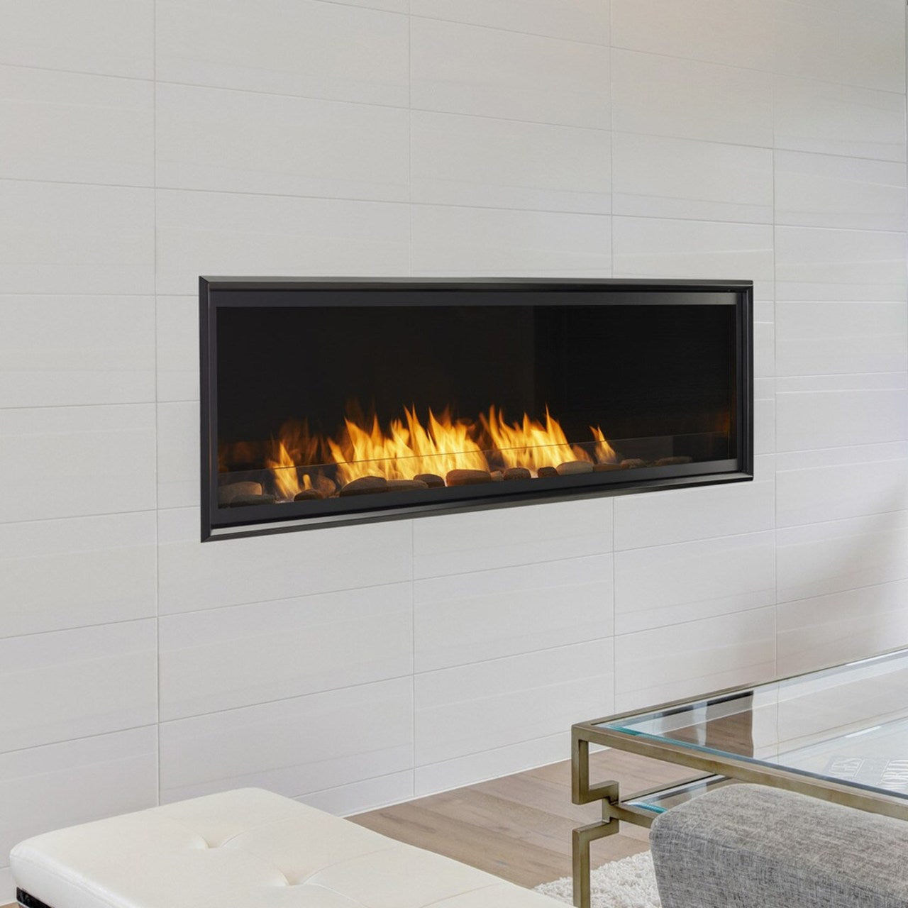 Monessen 60" Artisan Vent Free Linear Fireplace - LP - AVFL60PIP-B