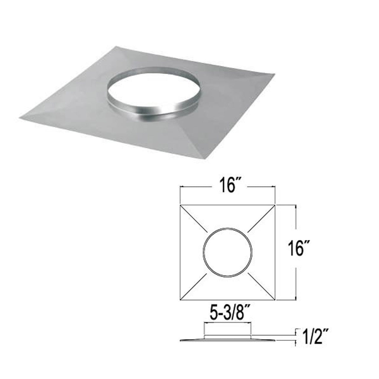 5" DuraFlexSS Top Plate - 5DFS-TP