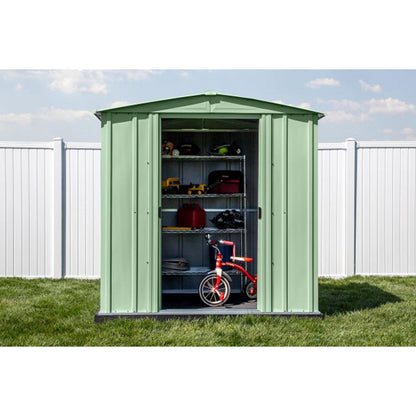Arrow Classic Steel Storage Shed 6' x 5' -  Sage Green