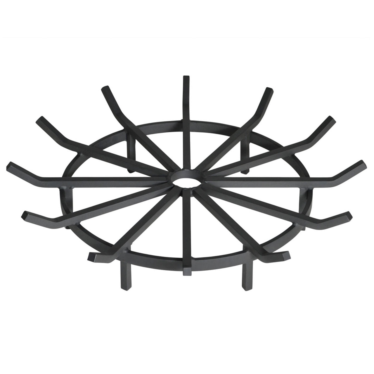 Heavy Duty Wagon Wheel Outdoor Fire Pit Grate- 32 inch Diameter