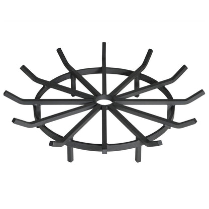 Heavy Duty Wagon Wheel Outdoor Fire Pit Grate- 32 inch Diameter