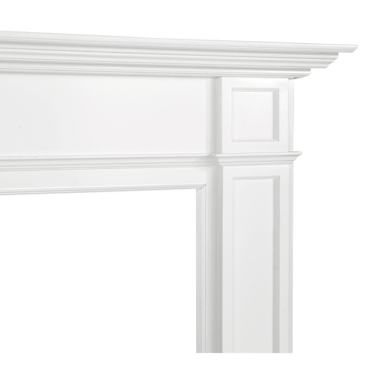 48" Marshall MDF Fireplace Mantel by Pearl Mantels - White Paint Finish