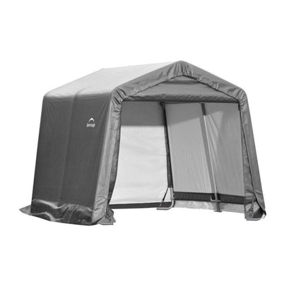 ShelterLogic 10 x 10 x 8 E-Series Gray Storage Shed - 70333