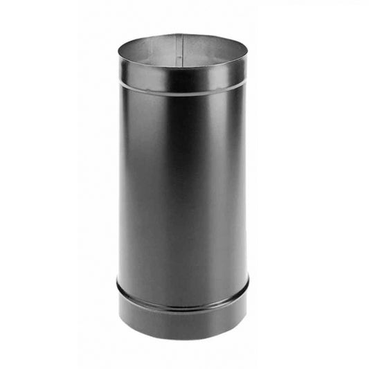 10" x 24" DuraBlack Single-Wall Black Stove Pipe - 10DBK-24