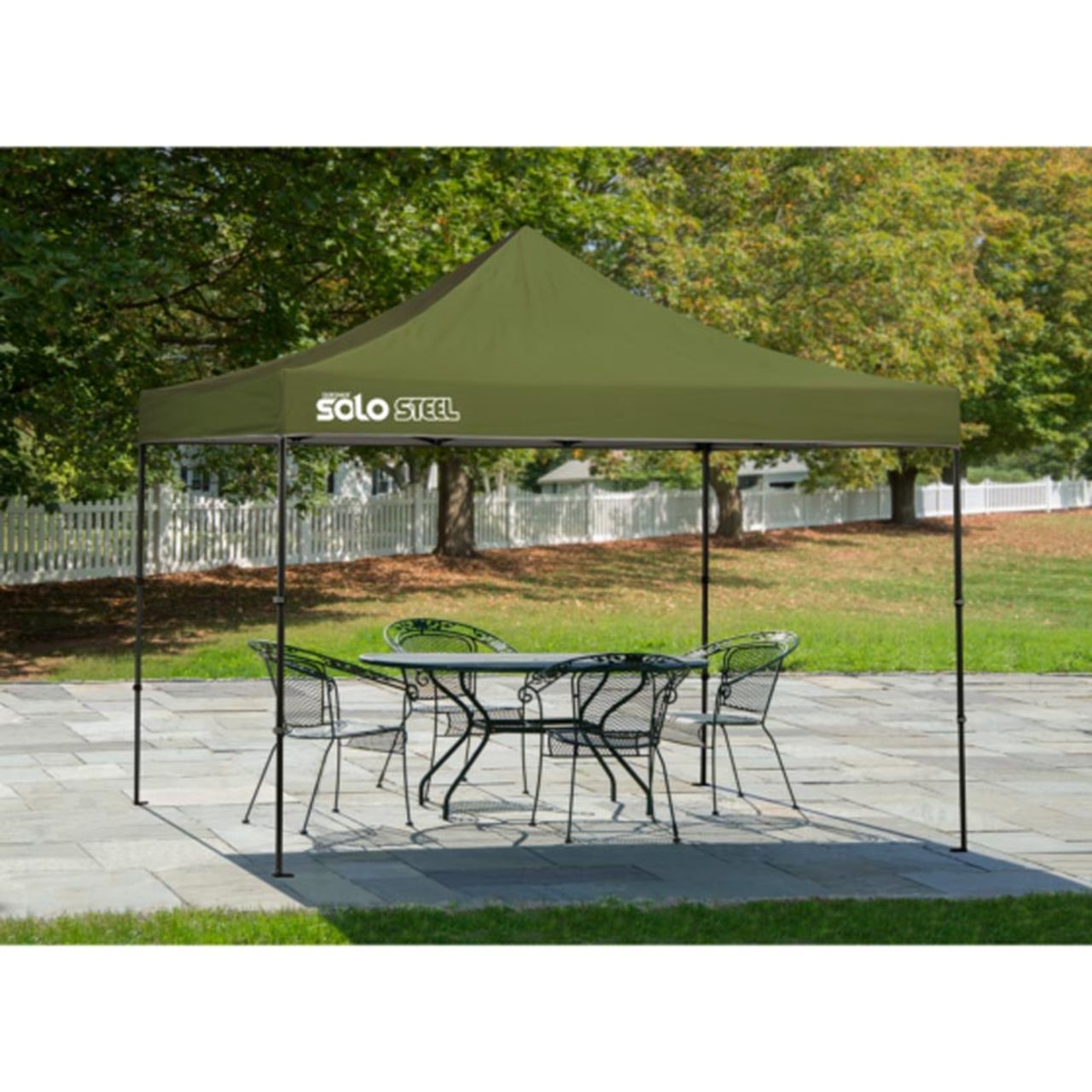 Solo Steel 100 10' x 10' Straight Leg Canopy - Olive