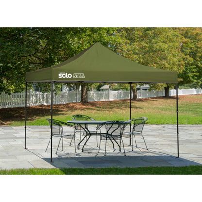 Solo Steel 100 10' x 10' Straight Leg Canopy - Olive