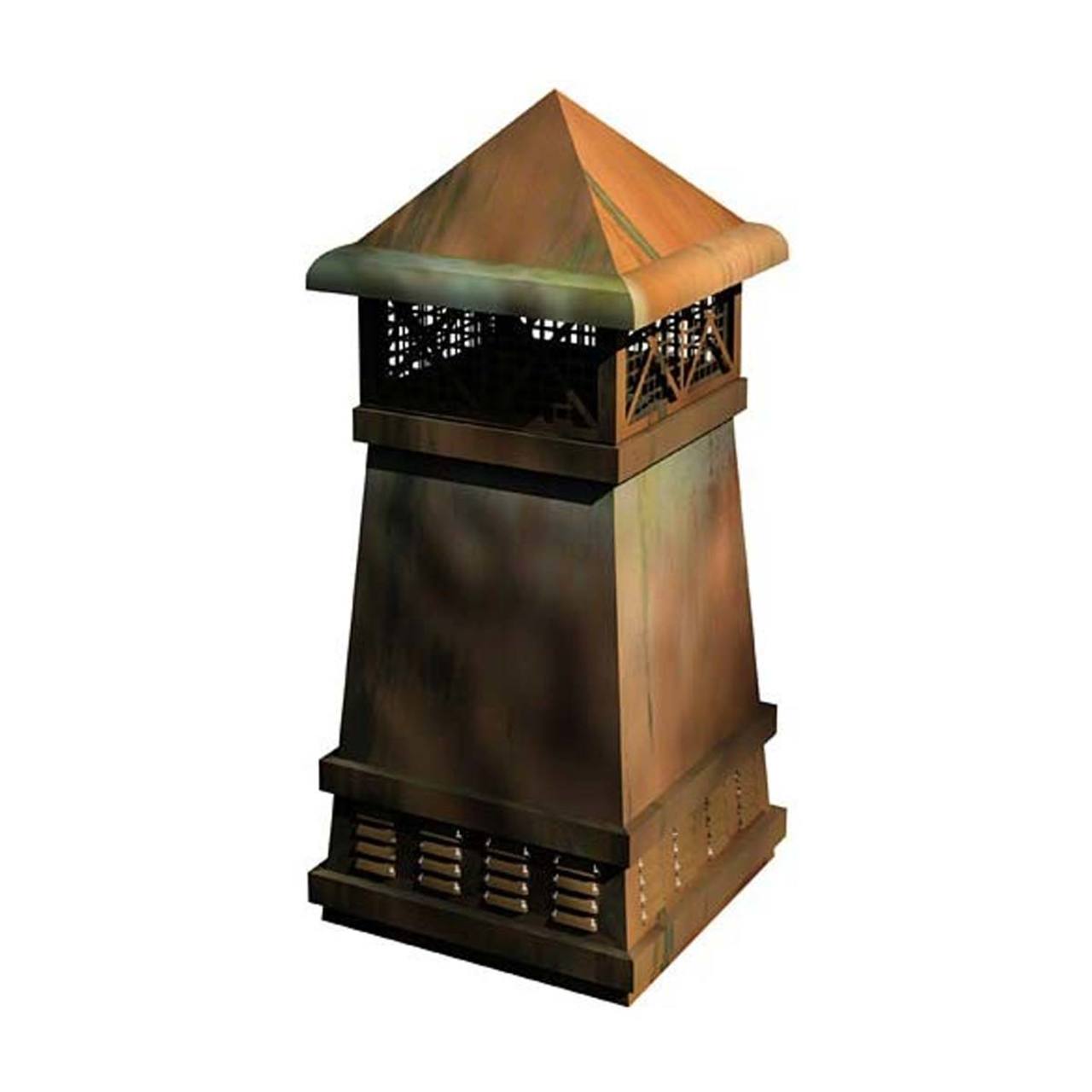 Knight II European Copper Chimney Pot