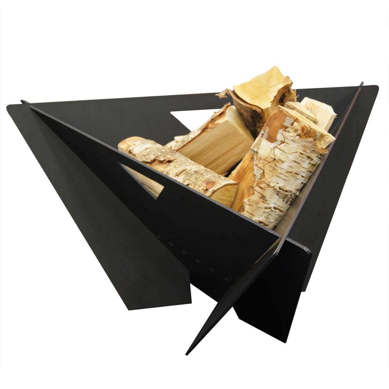 Delta Wood Burning Outdoor Firepit in Black