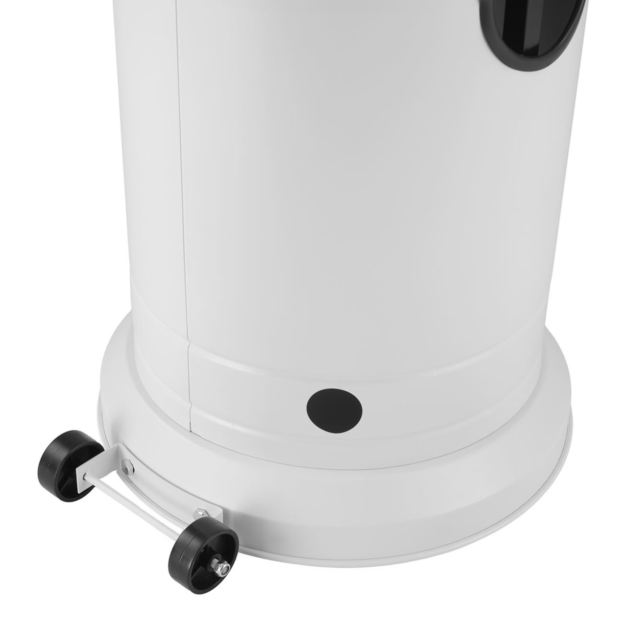 Fire Sense Matte White Finish Patio Heater with Wheels - 67132