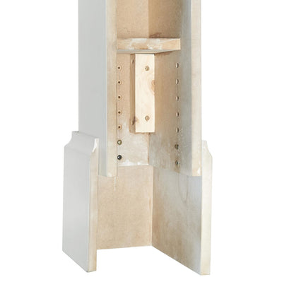 Adjustable Emory Surround by Pearl Mantels - White