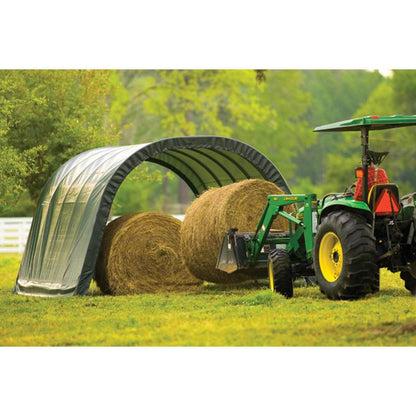 ShelterLogic 12 x 20 x 8 Green Run-In Shed - 51341